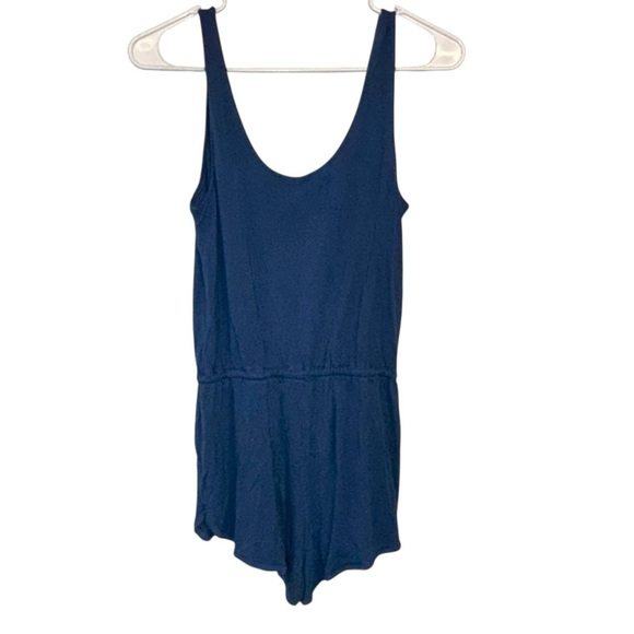 Navy Blue Tank Top Shorts Romper S - Picture 5 of 6